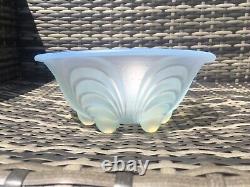 Superb Rare Art Deco Czech Samuel Reich Opalescent Glass Mussel Shell Fruit Bowl