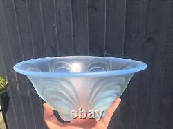 Superb Rare Art Deco Czech Samuel Reich Opalescent Glass Mussel Shell Fruit Bowl
