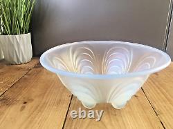 Superb Rare Art Deco Czech Samuel Reich Opalescent Glass Mussel Shell Fruit Bowl