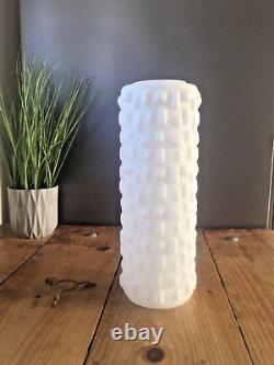 Superb Space Age Opaline Glass 70's Textured Op Art MID Century Lamp Light Shade