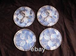 VERLYS, FRENCH ART DECO OPALESCENT GLASS BOTTLE COASTER, FISH, SIGNED, 1930s YEARS