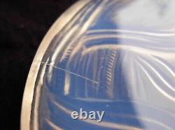 VERLYS, FRENCH ART DECO OPALESCENT GLASS BOTTLE COASTER, FISH, SIGNED, 1930s YEARS