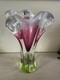 Vase Opaline Flower Free Blown Glass Josef Hospodka Vintage 11 2.5kg Czech