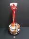 Very Rare Large Vintage Carlo Moretti Murano Opaline And Coloured Glass Vase