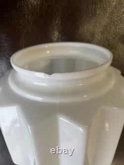 Vintage 1930's Art Deco Opaline Ceiling Light Shades x3