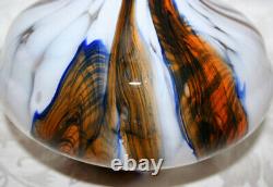 Vintage 1970's Carlo Moretti Opaline Florence Hand Blown Large Art Glass Vase