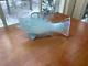 Vintage Andrew Magdanz Signed White Opaline Art Glass Fish Sculpture 1995