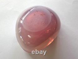Vintage Archimede Seguso Murano Alabastro Opaline Pink Small Dish 9cm
