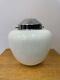 Vintage Art Deco Opaline Glass Ceiling Pendant Light Shade Chrome Gallery B132