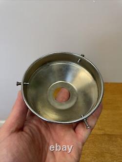 Vintage Art Deco Opaline Glass Ceiling Pendant Light Shade Chrome Gallery B132