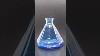 Vintage Art Glass Blue 8 Sided Ink Well Jar Wheaton Glass Company