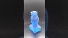 Vintage Art Glass Owl On Stacked Books Satin Blue Westmoreland Glass Company With Sticker