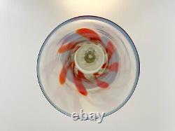 Vintage Art glass Vase Murano sculpture vase Opalescent Blown Glass