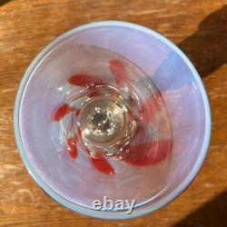 Vintage Art glass Vase Murano sculpture vase Opalescent Blown Glass