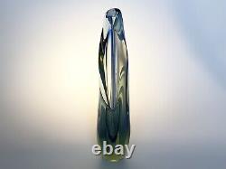 Vintage Art glass Vase Murano sculpture vase Opalescent Blown Glass