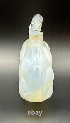 Vintage Caron Voeu De Noel Opalescent & Gold Perfume Bottle 1939 France Floral