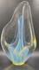 Vintage Charles Wright Opalescent Veiled Art Glass Double Vase Flawed