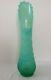 Vintage Fenton Art Glass Green Opalescent Hobnail 17 1/2 Stretch Vase
