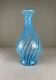 Vintage Fenton Spiral Optic Blue Opalescent Large Bottle/vase