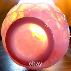 Vintage Fenton Vase Jacqueline Light Pink Opaline Cased Glass 61-63 Years Old