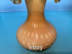 Vintage Fenton Yellow Honeycomb Ruffled Rim Vase