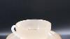 Vintage French Arcopal Glass Cup And Saucer Milk Opaline Glass