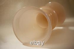 Vintage IItalian Pink Opaline Medicis Vase Murano 25cm 9.8in