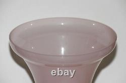 Vintage IItalian Pink Opaline Medicis Vase Murano 25cm 9.8in