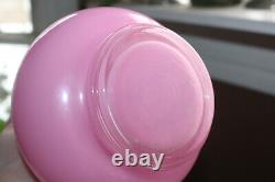 Vintage Italian Empoli Pitcher Pink Opaline Art Glass Ewer 1950s