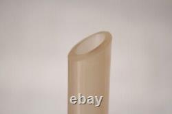 Vintage Italian Pink Opaline Bud Stem Vase 37cm 14.5in MCM 70s