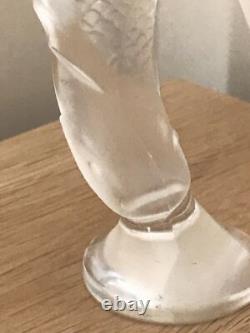Vintage Lalique Goujon Leaping Fish Opalescent Paperweight