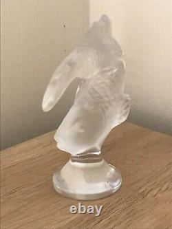 Vintage Lalique Goujon Leaping Fish Opalescent Paperweight