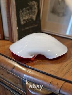 Vintage Murano Mid Century Seguso Vetri D'Arte Aventurine & White Opaline Bowl