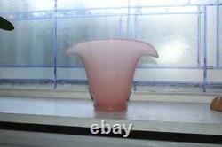 Vintage Murano Pink Opaline Glass Vase