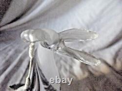 Vintage Opaline & Clear Glass Abstract Flask Shape Design by Darrle Hinz Denmark