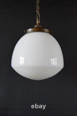 Vintage Opaline Light With Ceiling Fitting