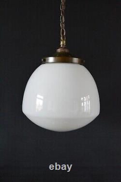 Vintage Opaline Light With Ceiling Fitting
