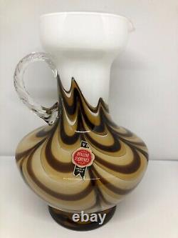 Vintage Pop Art Glass Vase From Opaline Florence, Italy, 1970s