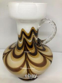 Vintage Pop Art Glass Vase From Opaline Florence, Italy, 1970s