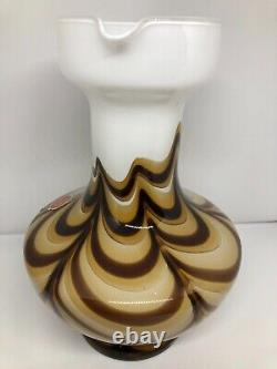 Vintage Pop Art Glass Vase From Opaline Florence, Italy, 1970s