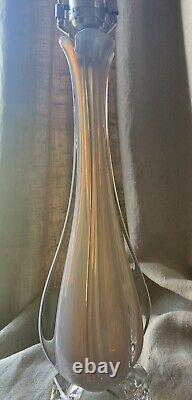 Vintage SEGUSO Murano Opaline Opalescent Venetian Glass Mid Century Modern Lamp