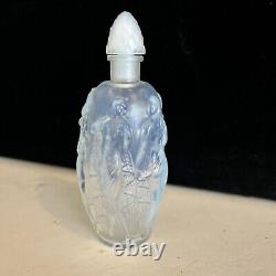 Vintage Sabino France Opalescent Art Glass La Ronde Fleurie Perfume Bottle
