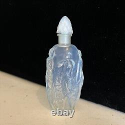Vintage Sabino France Opalescent Art Glass La Ronde Fleurie Perfume Bottle