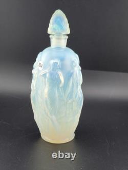 Vintage Sabino France Opalescent Art Glass Nude Gaite Nymph Perfume Bottle 1940s