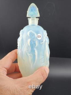 Vintage Sabino France Opalescent Art Glass Nude Gaite Nymph Perfume Bottle 1940s