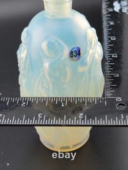 Vintage Sabino France Opalescent Art Glass Nude Gaite Nymph Perfume Bottle 1940s