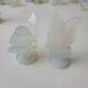 Vintage Sabino France Opalescent Art Glass Open And Closed Wing Butterfly 2.5