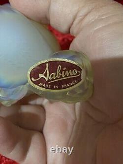 Vintage Sabino Snail Shell Opalescent Art Glass Singed & Stickered