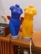 Vintage Set Of 2 Mid Century Bust Sculpture Lamps Opaline Art Glass Table Lamps