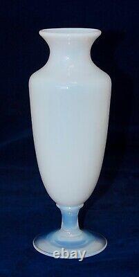 Vintage Signed SEVRES France Opalescent & Milk Glass Vase 24cm